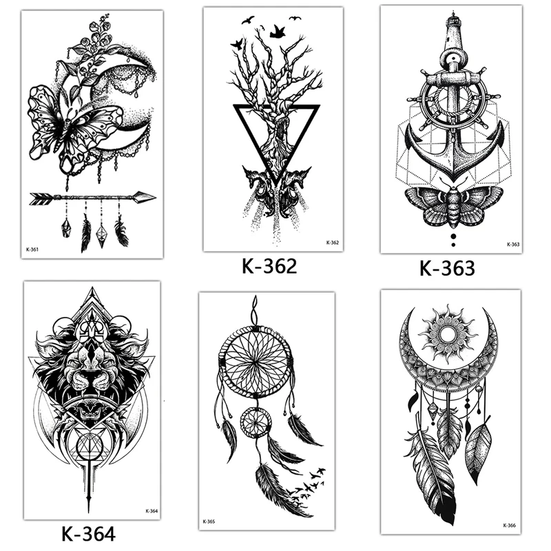 Top Trends: Sketch Tattoo Stickers Waterproof Semi Permanent Tattoo For Adult Women Man Fake Tattoo Words English Alphabet Flower Butterfly Shoppable Styles