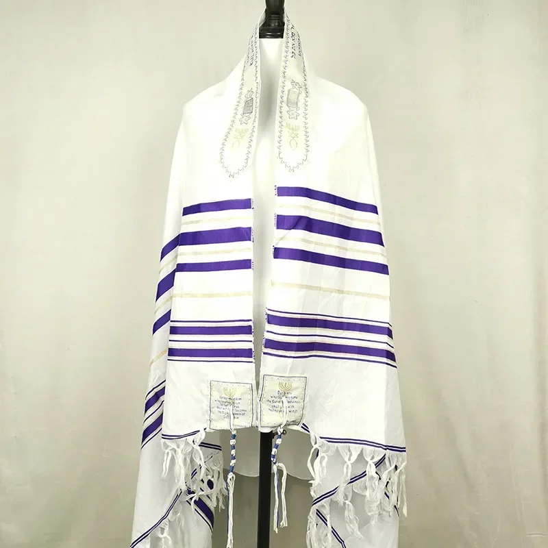 Top Trends: 108*180cm Large Size Prayer Shawl With Cloth Bag Praying Scarfs Priez Wraps For Men Women Priest Arab Shoppable Styles - Image 3