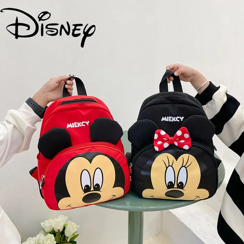 Top Trends: Disney Anime Mickey Mouse Backpack Kindergarten Child School Bags Cartoon Minnie Mouse Large Capacity Waterproof Backpack Shoppable Styles