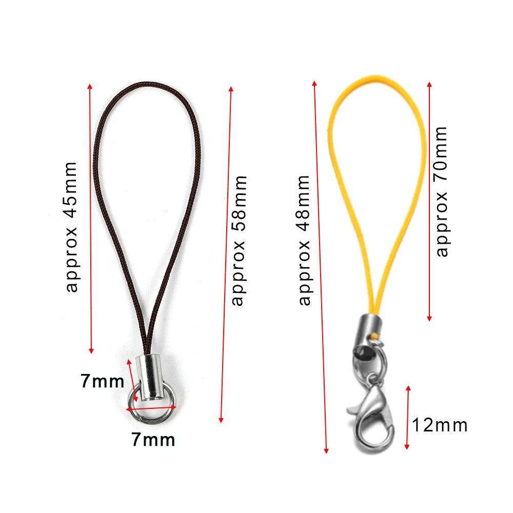 Top Trends: 20 / 50 / 100Pcs Colorful Lanyard Lariat Strap Cords Keychains Hooks Mobile Set Charms Pendant Key Ring Cords Jewelry Accessories Shoppable Styles - Image 2