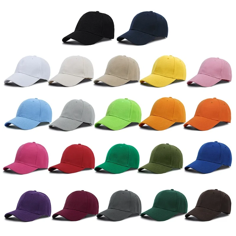 Top Trends: Summer Solid Color Women Sport Baseball Cap Adjustable Unisex Baseball Caps Family Baseball Sun Hats Hip-hop Hat Wholesale Caps Shoppable Styles - Image 3