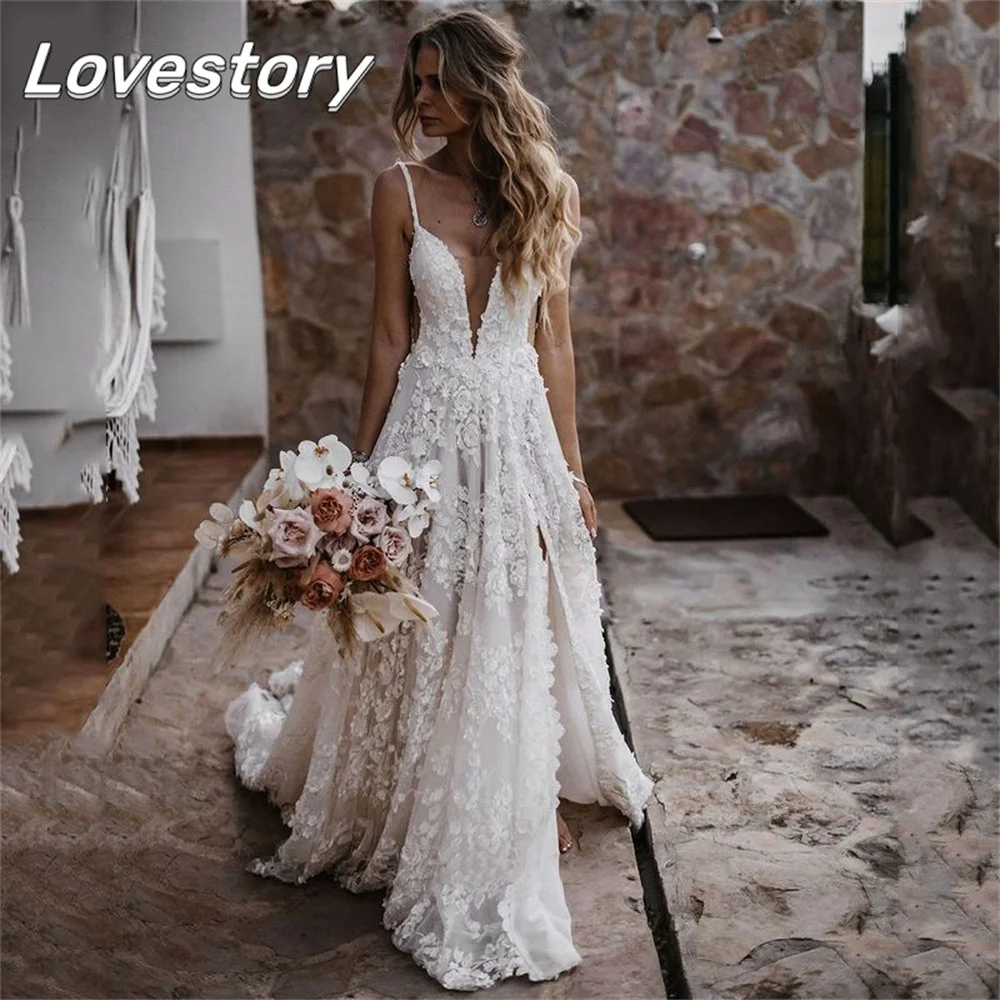 Top Trends: Exqusite Mermaid Wedding Dresses Sleeveless Bridal Gowns V Neck Bride Robes New Sexy Backless Spaghetti Straps Vestidos De Novia Shoppable Styles