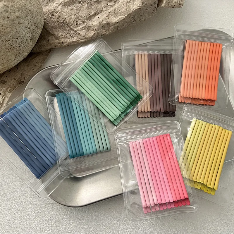 Top Trends: 12pc / bag Woman Macaron Color Candy Clip Bangs Side Clip Back Head Hairpins Hair Clips Girls Hair Accessories Hairgrip Barrettes Shoppable Styles