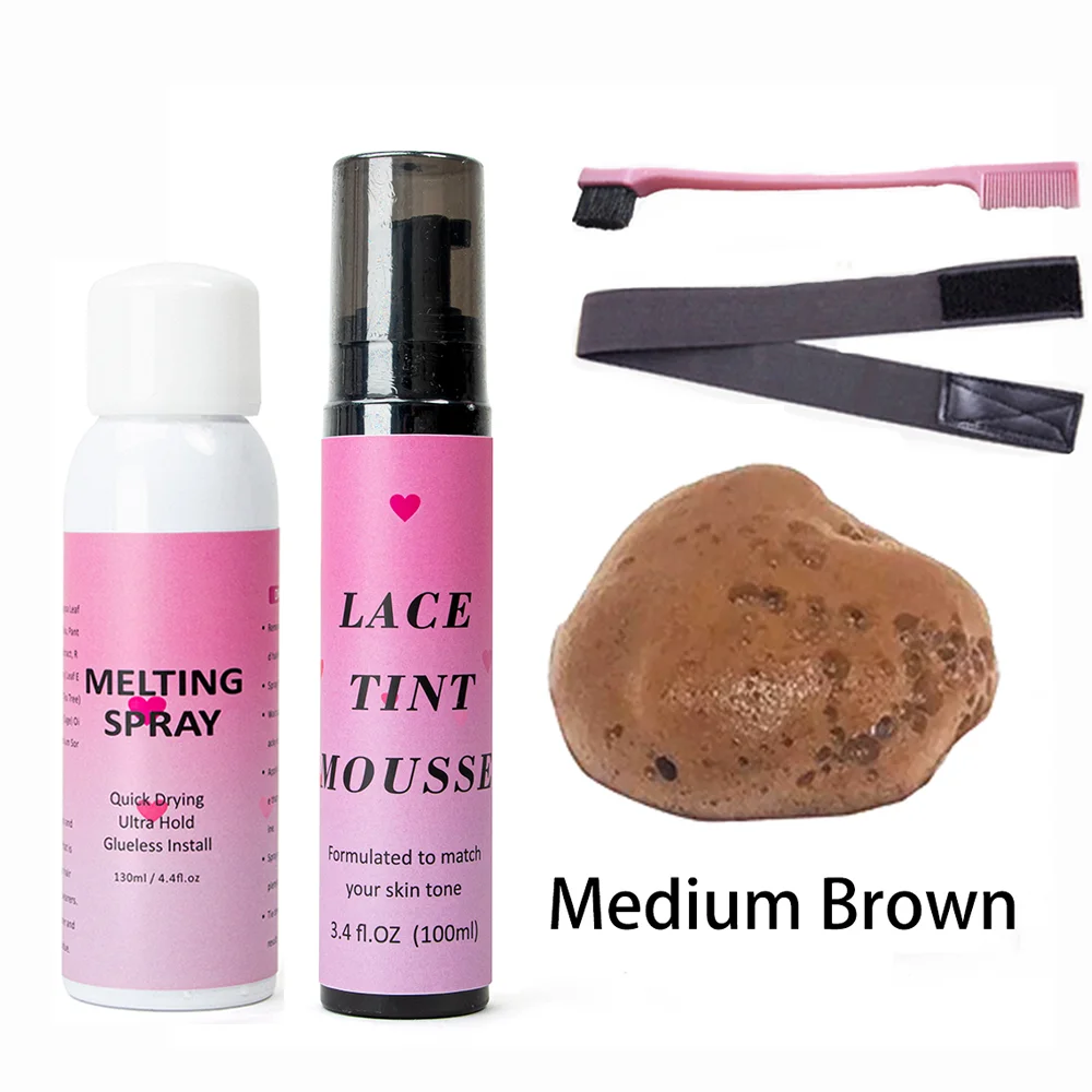 Top Trends: Lace Wig Melting Spray And Glue For Lace Front Wig Tint Spray Lace Wig Glue Lace Tint Mousse Wig Knots Healer Wig Grids Conceale Shoppable Styles