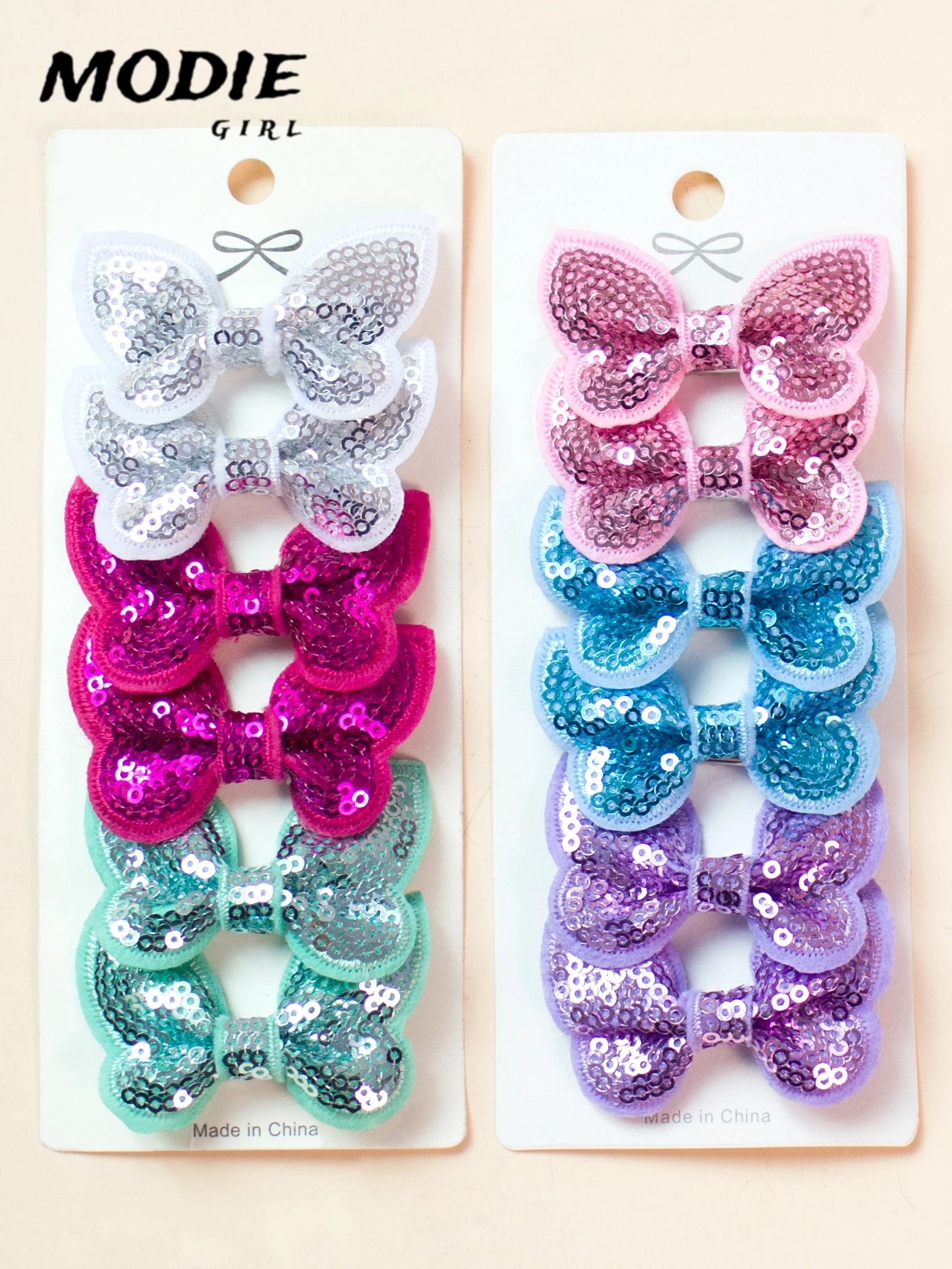 Top Trends: MODIE GIRL 12PCS / Set New Fashion Children&#039;S Bow Flower Sequin Hairpin Women Baby Cute Popular Hair Accessories Headwear 1470 Shoppable Styles