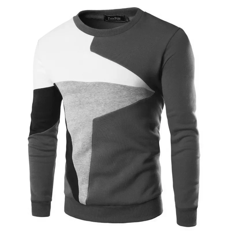 Top Trends: Spring New Men's Casual Long-sleeved Wind Hit The Color Stitching Hedging Sweater Shoppable Styles