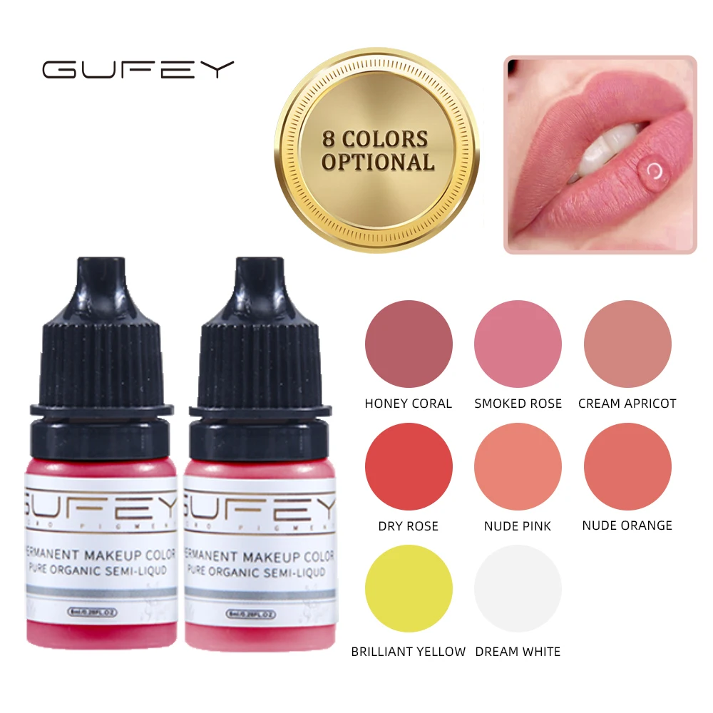 Top Trends: 5ml Tattoo Ink Tatto Pigment Supplies Paints Tint Consumables Nude Color Inks For Semi Permanent Makeup Eyebrows Lips Shoppable Styles