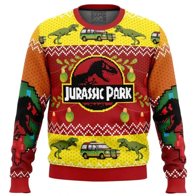 Top Trends: Men&#039;S Santa Claus Sweater, Ugly Jurassic Park Street Clothing, Christmas Gift, 3d Sweatshirt, Clone Ethics, Autumn And Winter Shoppable Styles