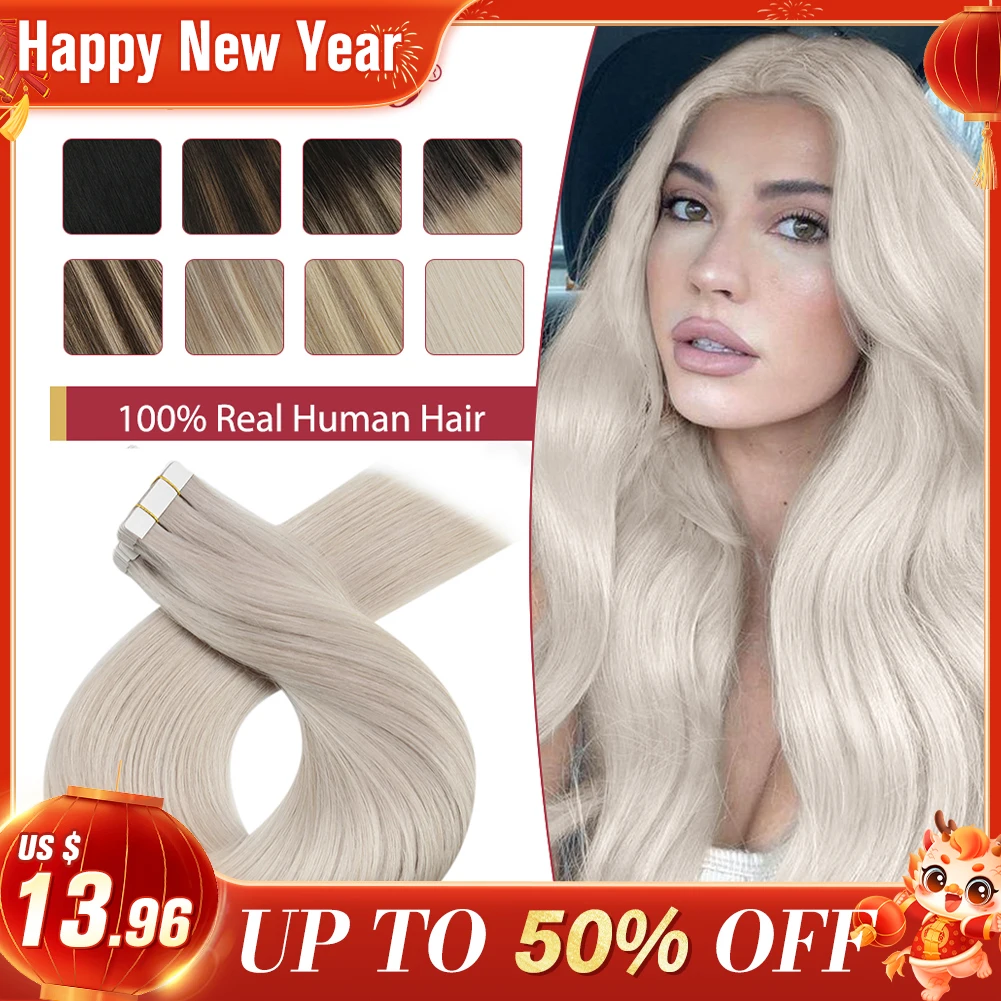 Top Trends: Moresoo Tape In Hair Extensions Balayage Remy Real Human Hair For Women Invisible Seamless PU Skin Weft Straight Hair Tape Ins Shoppable Styles