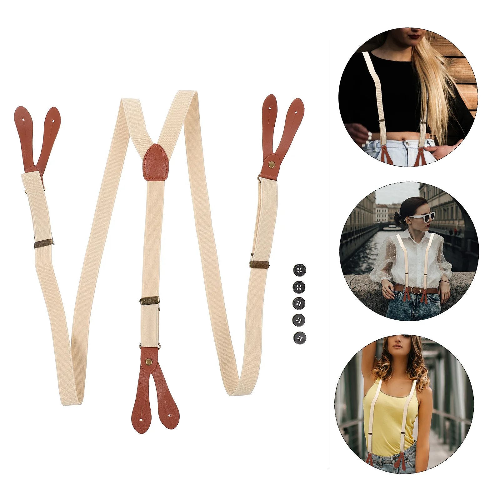 Top Trends: Overalls Elastic Band Clothing Accessories Button End Suspenders Y-Back Lifting Straps Man For Pants Shoppable Styles - Image 4