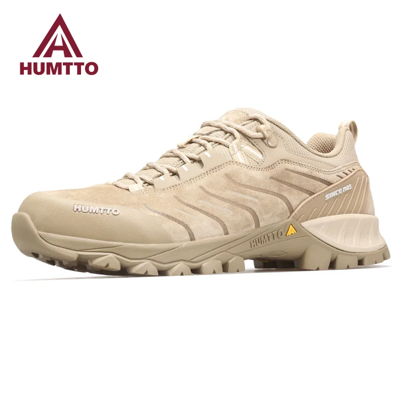 Top Trends: HUMTTO Hiking Shoes For Men Luxury Designer Climbing Trekking Sneakers Man Genuine Leather Outdoor Sports Safety Work Mens Boots Shoppable Styles