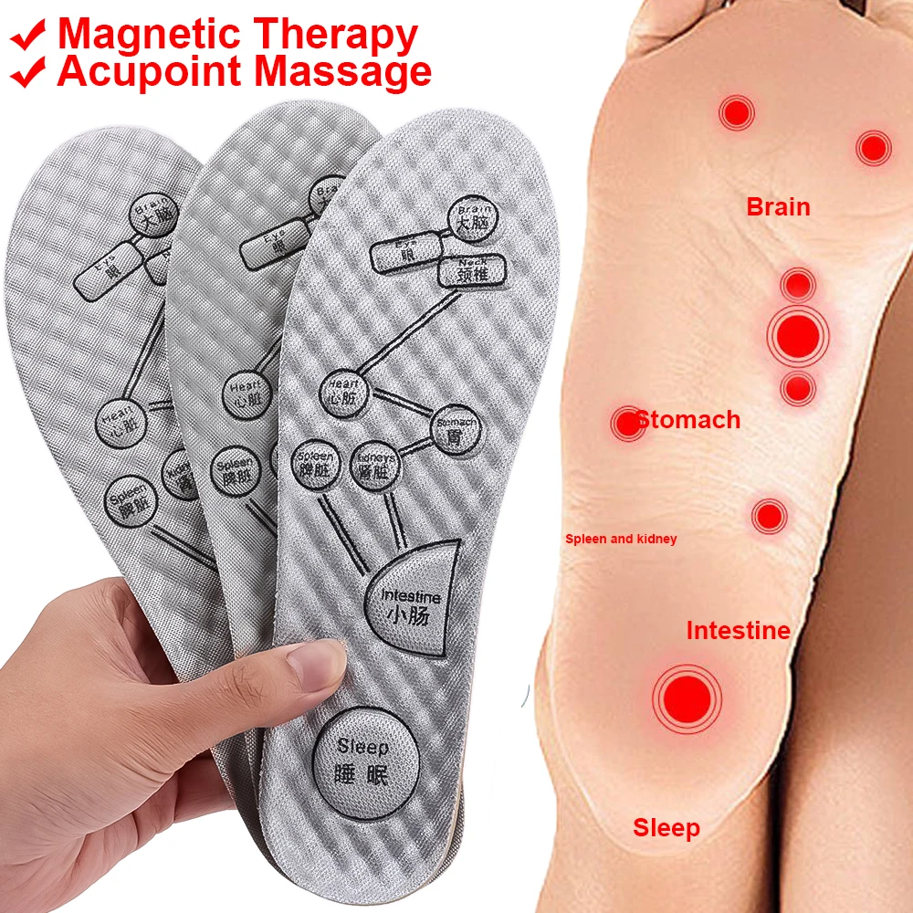 Top Trends: EVA 3D Foot Acupressure Insole Men Women Soft Breathable Sports Inserts Acupoint Massage Therapy Deodorant Insoles Shoe Pads Shoppable Styles