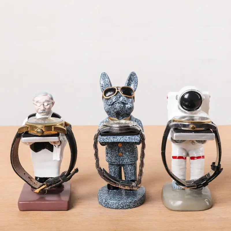 Top Trends: Creative Watch Holder Figure Stand Funny Resin Animal Astronaut Decorative Ornaments Watches Rack Shoppable Styles