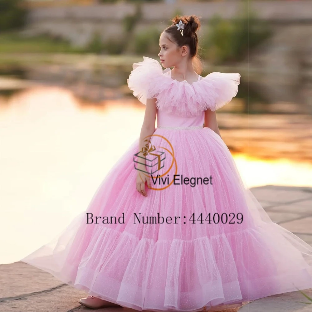 Top Trends: Pink Soft Tulle Flower Girl Dresses With Soft Tulle 2023 Sleeveless Scoop Wedding Party Gowns Summer New فساتين للحفلات الراقصة Shoppable Styles