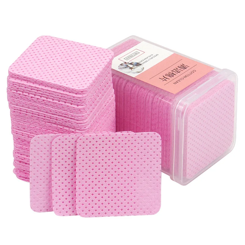 Top Trends: Pink Gel Nail Polish Remover Cotton Pads Nail Wipes 100% Lint-Free Cleaner Manicure Cleaning Tools For Nails Towel Nail Tool DS # Shoppable Styles - Image 4