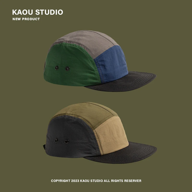 Top Trends: Five-Piece Stitching Baseball Cap Japanese-Style Retro Summer Thin Sun Hat Outdoor Leisure Men And Women Baseball Cap Shoppable Styles