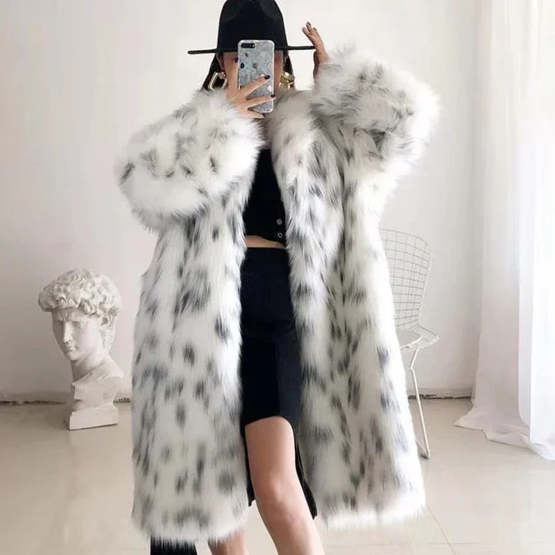 Top Trends: Faux Fur Elegant Women's Fur Jacket Autumn Winter Fashion Suit Coats Luxury Artificial Furs Imitation Fur Coat Long Sleeve Coat Shoppable Styles