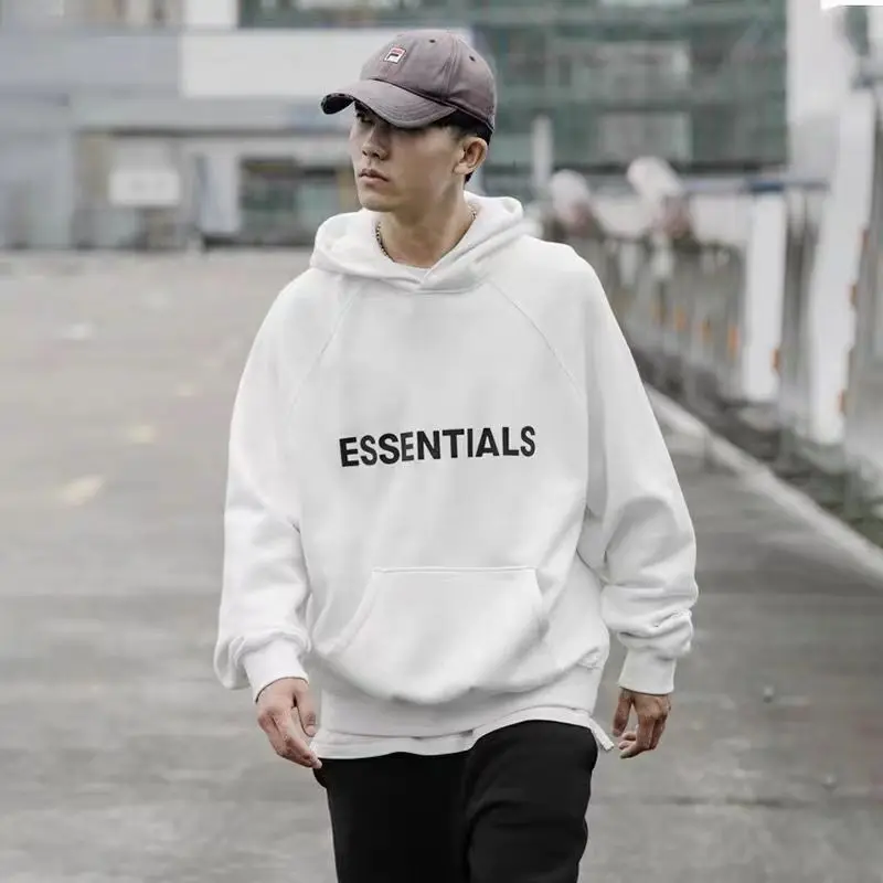 Top Trends: ESSENTIALS Hoodie Men&#039;s Sweatshirt Letter Print Large Autumn / Winter Warm Sweater Fashion Hip Hop Street Wear Women&#039;s Top Shoppable Styles