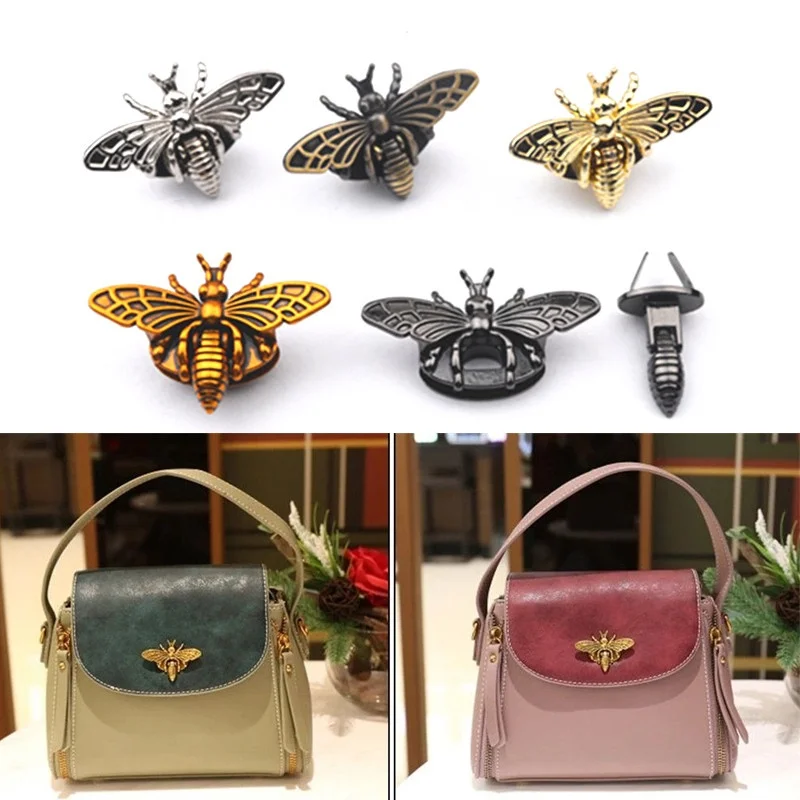 Top Trends: Metal Bee Shape Turn Lock Retro Fashion Bag Clasp Hardware For Leather Craft Bag Handbag Purse DIY Accessories Shoppable Styles