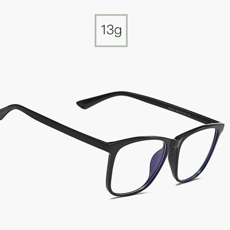 Top Trends: Big Frame Square Finished Myopia Glasses TR90 Blue Light Blocking Short-sight Eyewear Prescription 0 -0.5 -0.75 -1.0 To -6.0 Shoppable Styles - Image 4