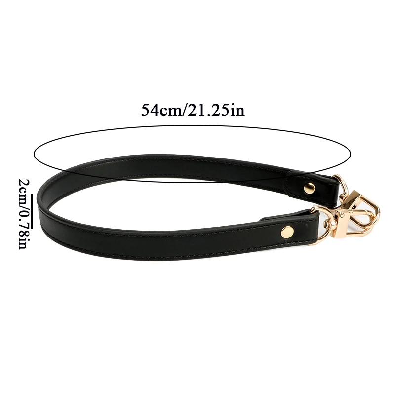 Top Trends: 54CM Leather Bag Strap Handbag Handles Shoulder Strap Women Armpit Bag Hand Carry DIY Replacement Strap For Bags Bag Accessories Shoppable Styles - Image 3