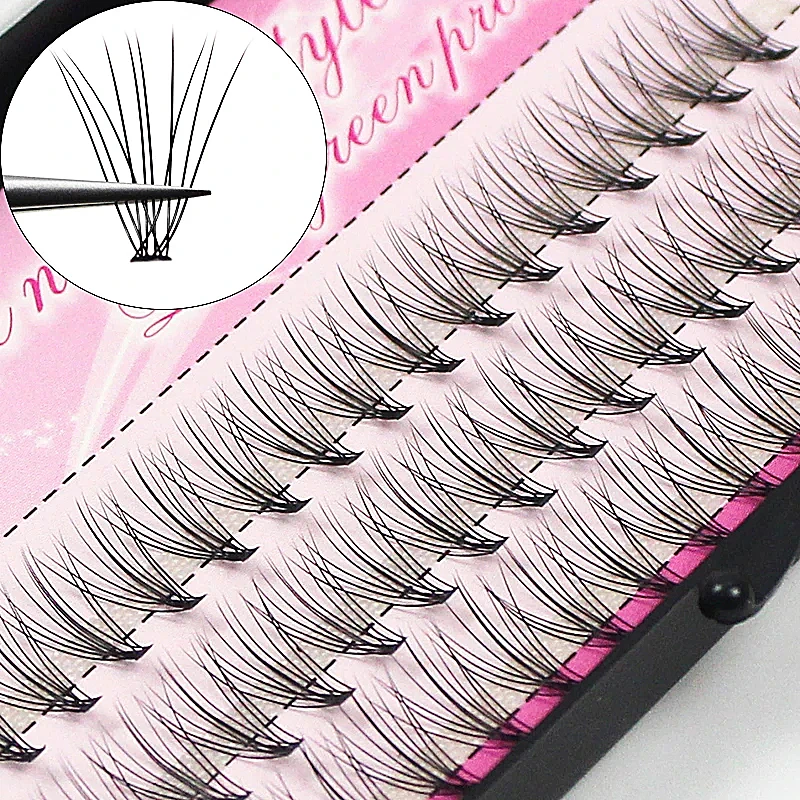 Top Trends: 10D Mink Grafting Lashes1 Box / 60 Bundles Russia Natural C Curl False Eyelashes Individual Cluster Eyelash Makeup Shoppable Styles