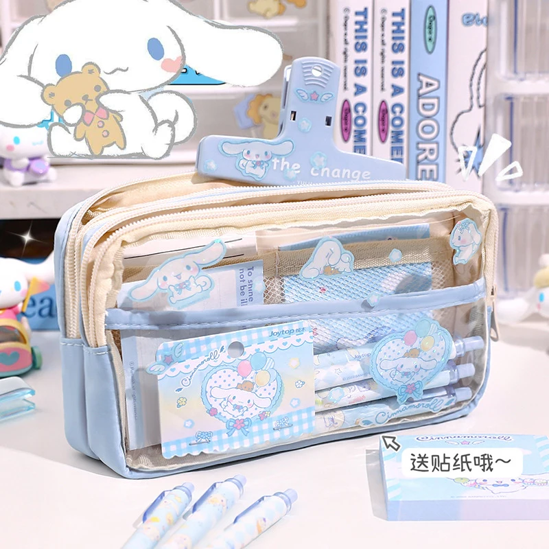 Top Trends: Pen Bag Cinnamorolls Junior High School Female Students Kuromis Contracted Japanese Pencil-box Male Pencil Case Big Capacity Shoppable Styles