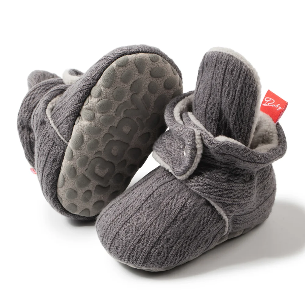 Top Trends: Baby Socks Winter Baby Boy Girl Booties Fluff Soft Toddler Shoes First Walkers Anti-slip Warm Newborn Infant Crib Shoes Moccasin Shoppable Styles - Image 5