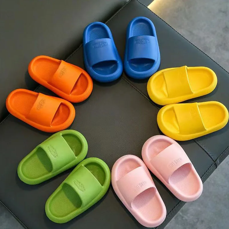 Top Trends: Summer Children&#039;s Casual Slippers Solid Color Breathable Non-Slip Home Bathroom Beach Kids Soft Slippers Boys Girls Indoor Shoes Shoppable Styles