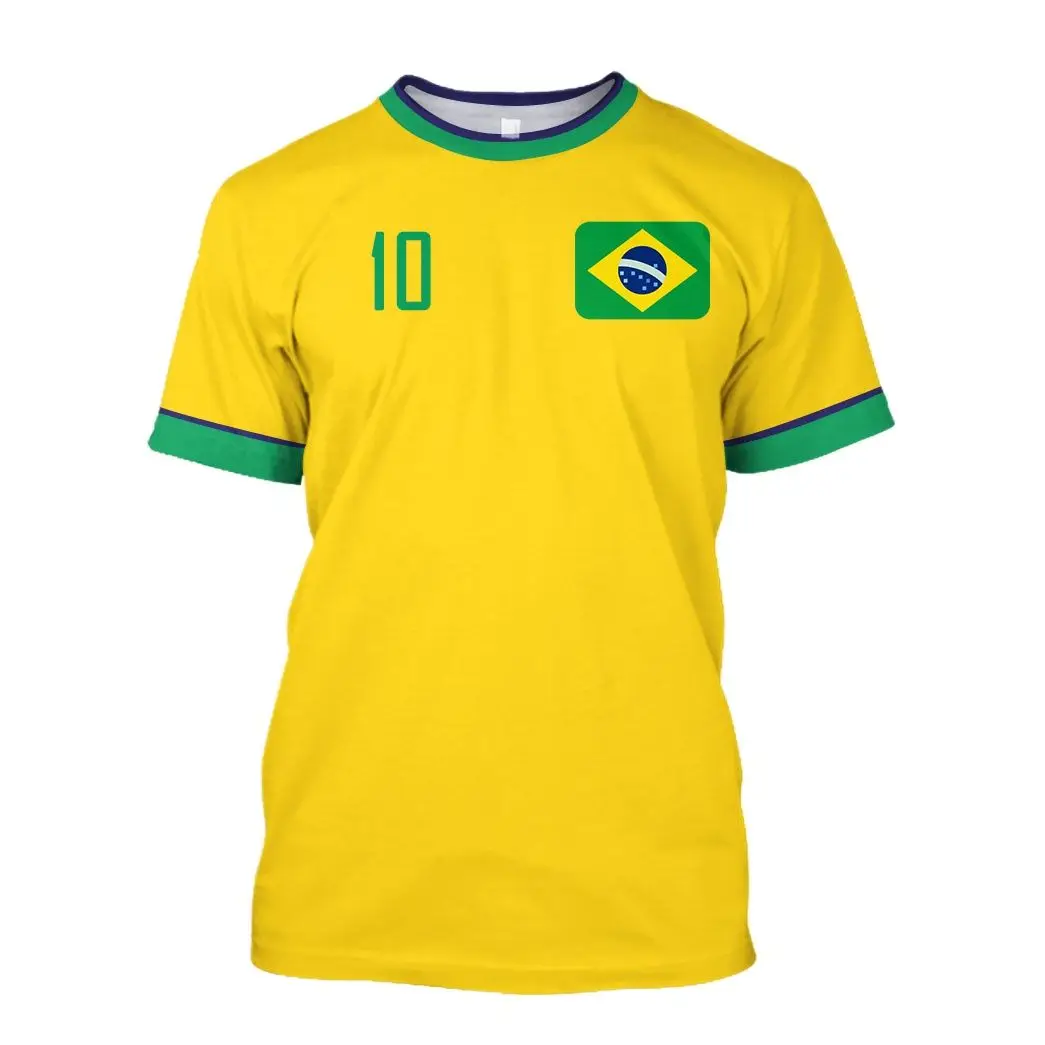 Top Trends: 2023 New Brazil Jersey T-shirt Fine Design Brazilian Select Shirt O Neck Oversized Football Team Casual Streetwear Mens Clothing Shoppable Styles