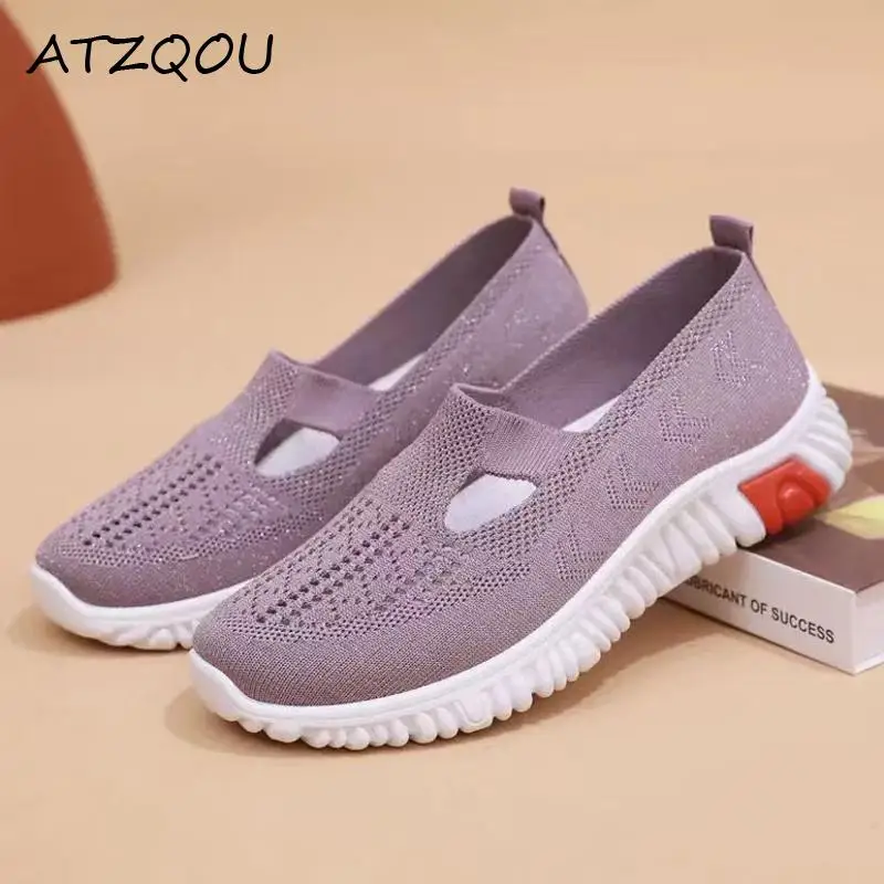 Top Trends: Summer Sneakers Women Casual Shoes Mesh Soft Loafers Bottom Walking Shoes Mom Light Comfortable Footwear Flat Women Shoes Shoppable Styles