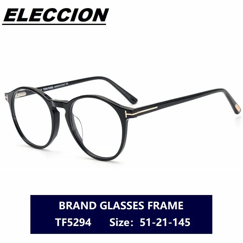 Top Trends: High Quality Vintage Acetate Round Eyeglass Frame Men Myopia Prescription Glasses Women Retro Optical Luxury Brand Eyewear Shoppable Styles