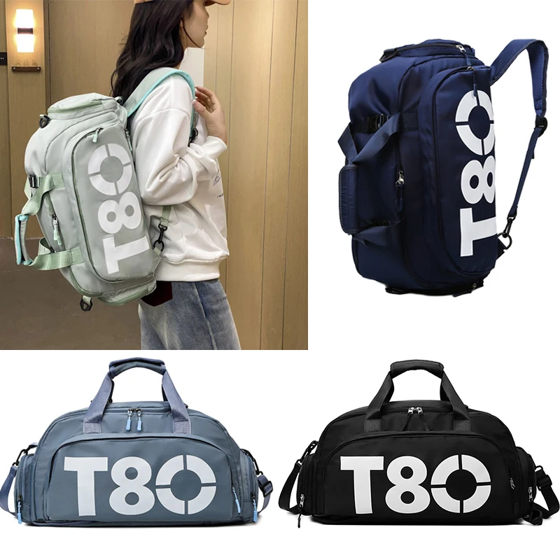 Top Trends: T80 Gym Sports Backpack For Women Man Hand Bag Fitness Travel Outdoor Yoga Shoe Shoulder Duffle Crossbody Portable Training Bag Shoppable Styles