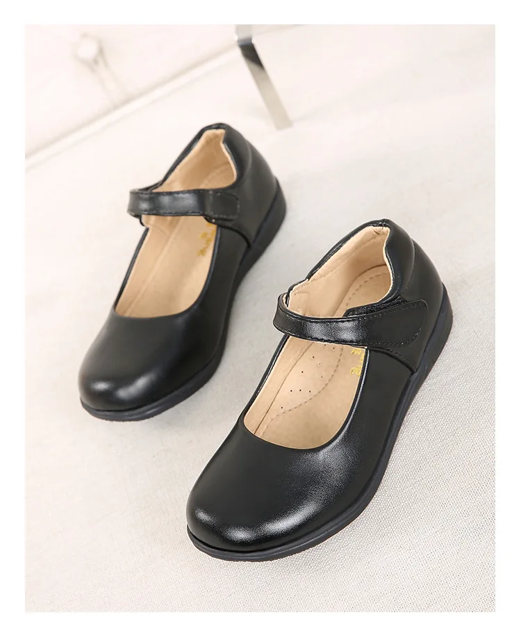 Top Trends: Wednesday Addams Shoes Cosplay Baby Girl Lmitation Leather Shoes 2023 New Black Children Cosplay Shoes Princess Shoes 2-16 Years Shoppable Styles - Image 6