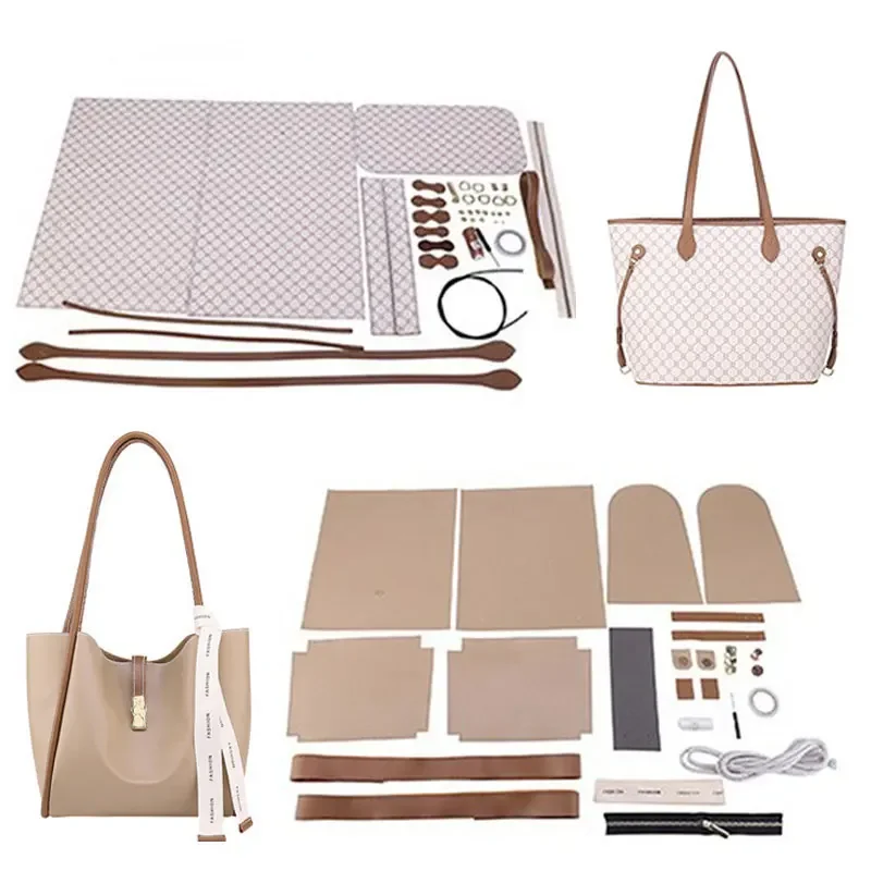 Top Trends: 2023 Accessories Handmade Handbag Set Hand Stitching DIY Bag Kit Making Hand Sewing Leather Craft Tote Bag For Women Shoppable Styles