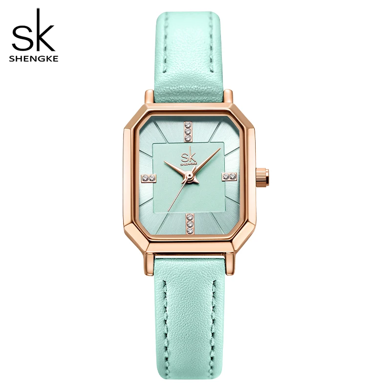 Top Trends: Shengke New Design Women Watches Fashion Leather Strap Woman's Quartz Wristwatches Original Luxury Diamond Ladies Clock Relogio Shoppable Styles