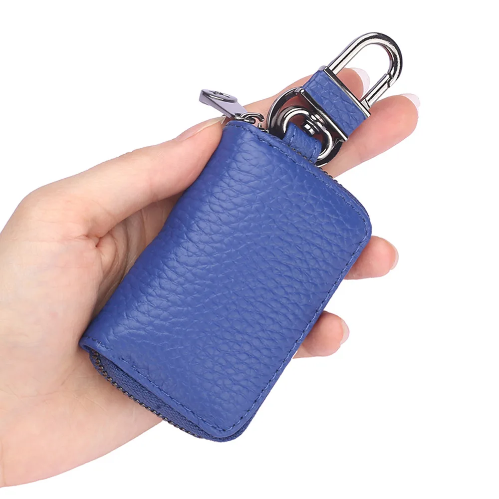 Top Trends: Genuine Leather Keychain Men Women Key Case Multifunction Organizer Wallet Holder Smart Housekeeper Car Key Holder Small Key Bag Shoppable Styles