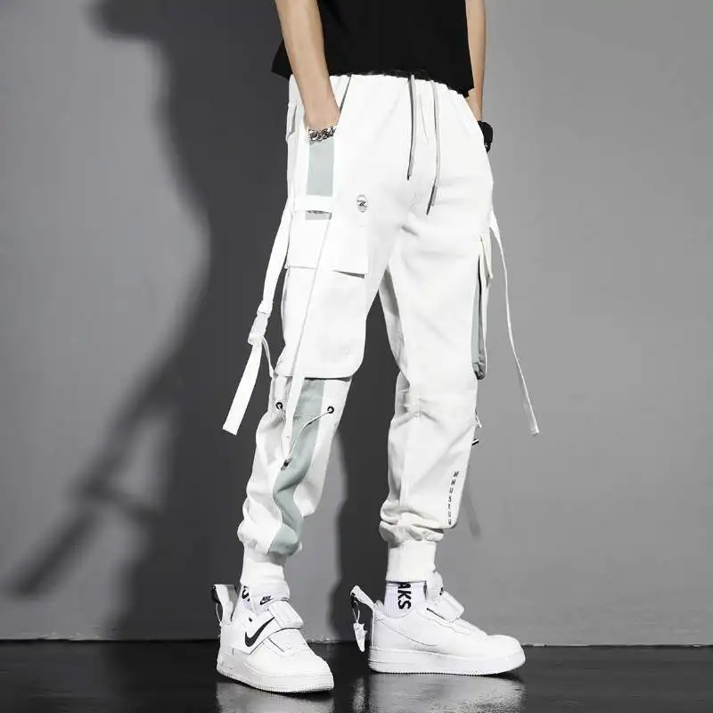 Top Trends: Hip Hop Cargo Pants Men Streetwear Cotton Joggers Fashion Sweatpants Male Casual Harem Trousers Summer Harajuku Pants Men Women Shoppable Styles - Image 4