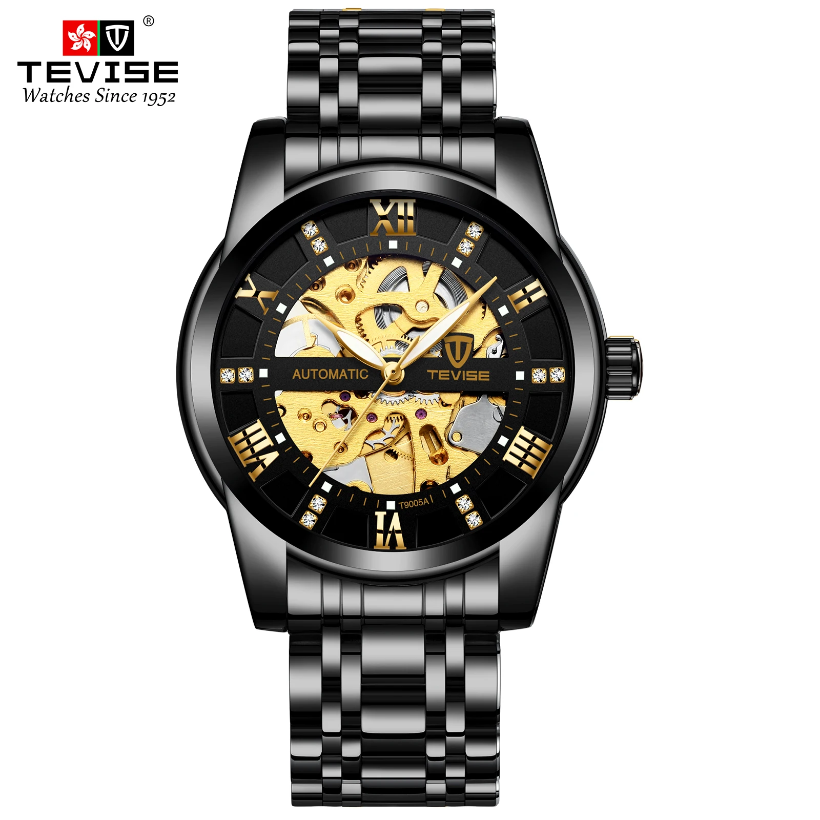 Top Trends: TEVISE Men Automatic Mechanical Wrist Watch Luxury Brand Stainless Steel Mens Watch Fashion Skeleton Watches Shoppable Styles