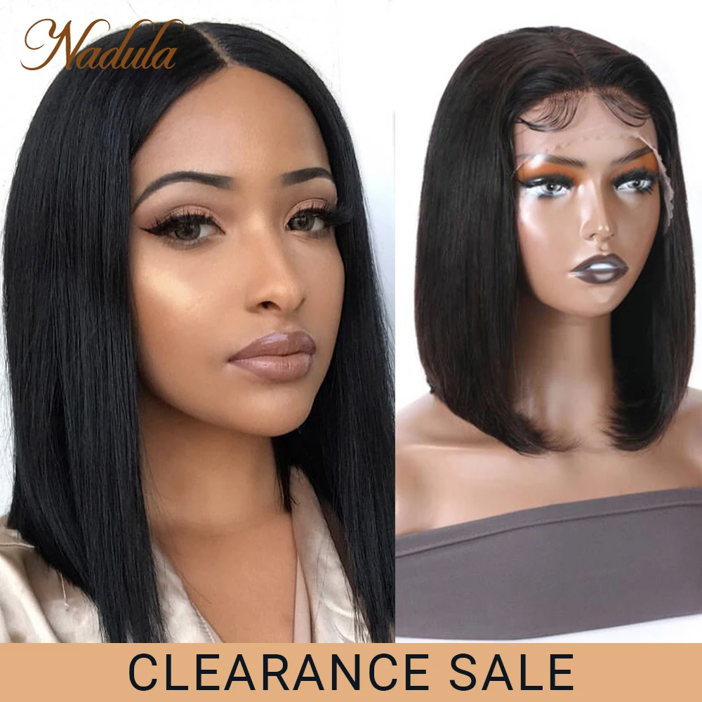 Top Trends: Cheap Straight Short Bob Wig 13x4 Lace Front Human Hair Wigs 4x4 Lace Closure Wigs Pre Plucked Bob Wigs On Sale Clearance 150% Shoppable Styles