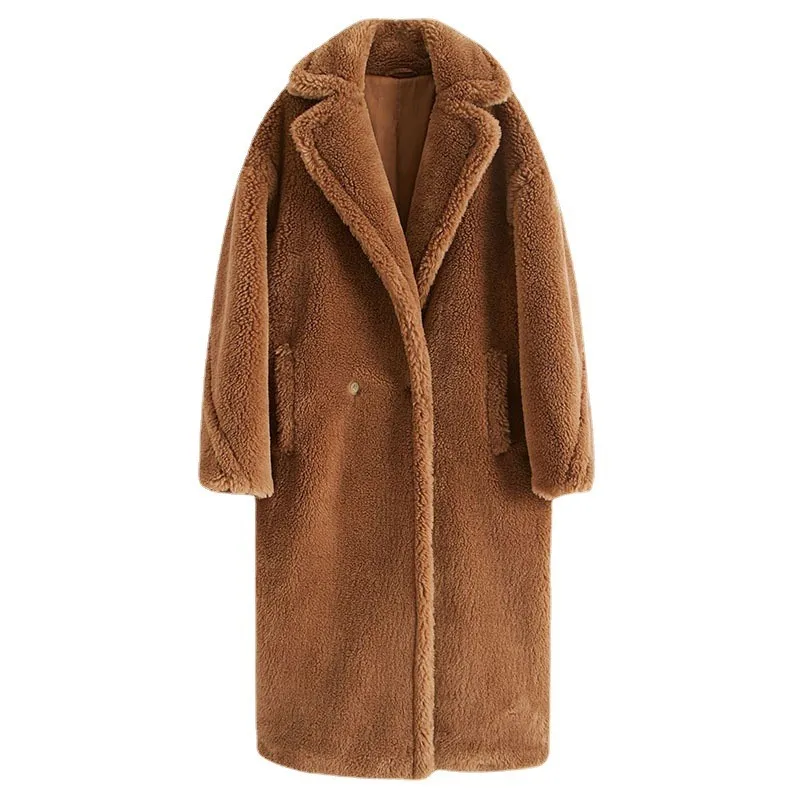 Top Trends: Teddy Bear Teddy Coat Jackets Coat Female Profile Long Winter Locke Alpaca Winter Coats For Women 2023 New Shoppable Styles