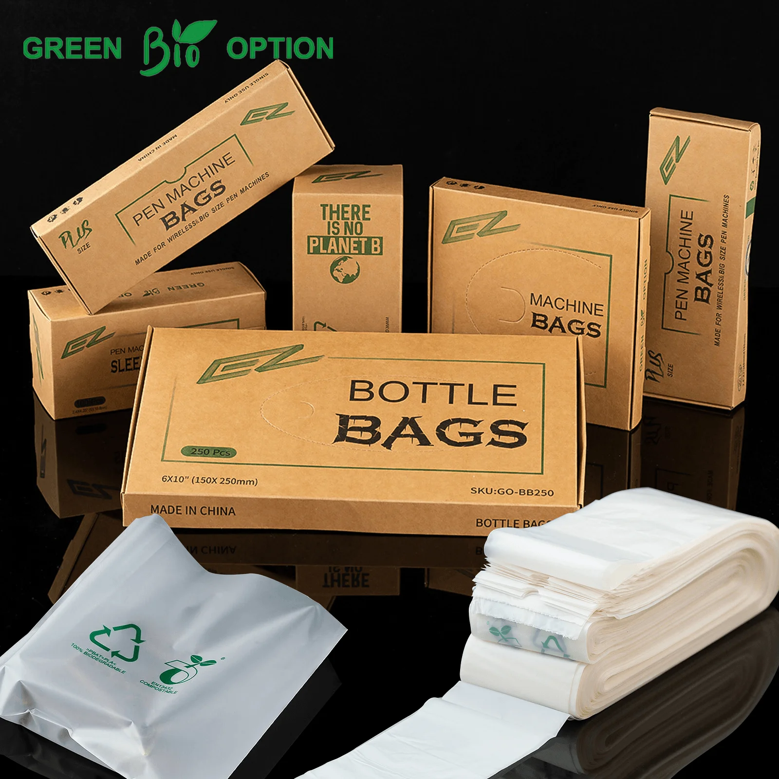 Top Trends: EZ Green Option Machine Bags Bottle Bags Eco-Friendly Highly-Biodegradable Recycle For Coil Or Rotary Machines Tattoo Supply Shoppable Styles