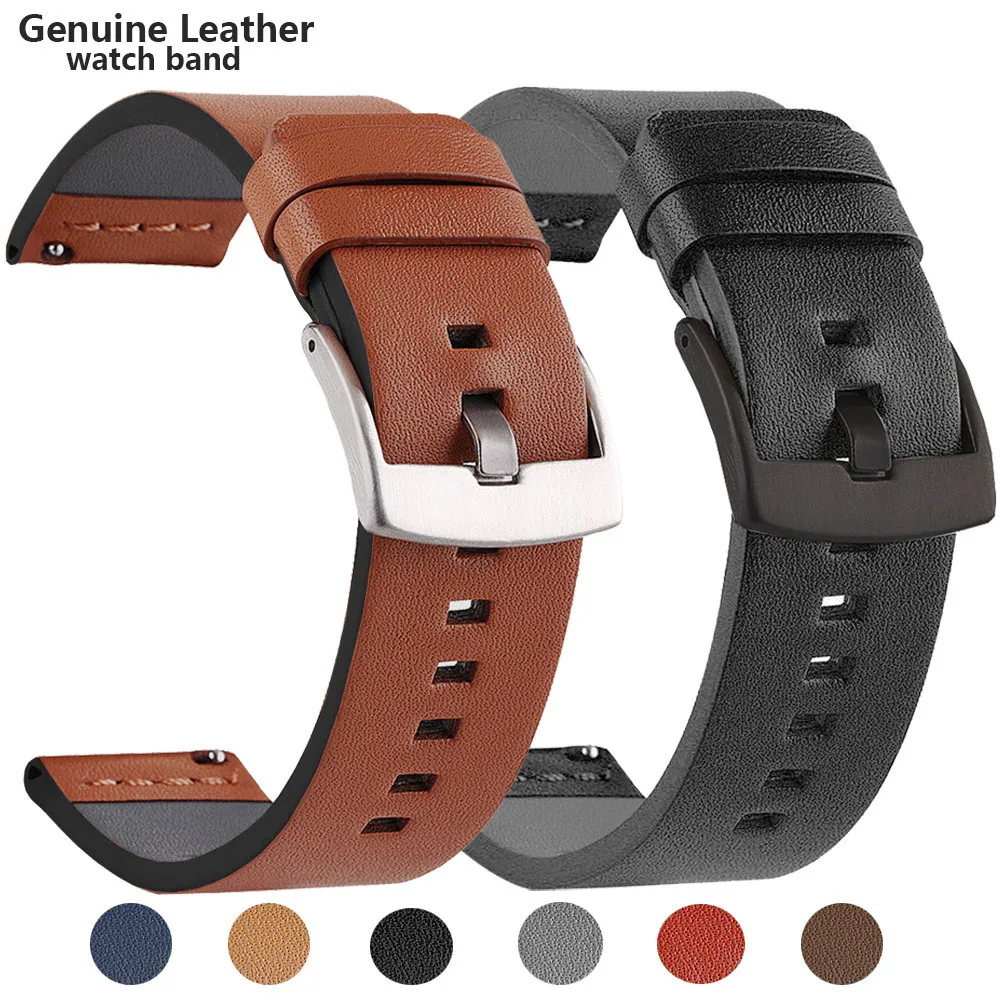 Top Trends: New Genuine Leather Watch Band Strap Quick Release Watch Vintage Bands 18mm / 20mm / 22mm / 24mm Handmade Watchbands Shoppable Styles