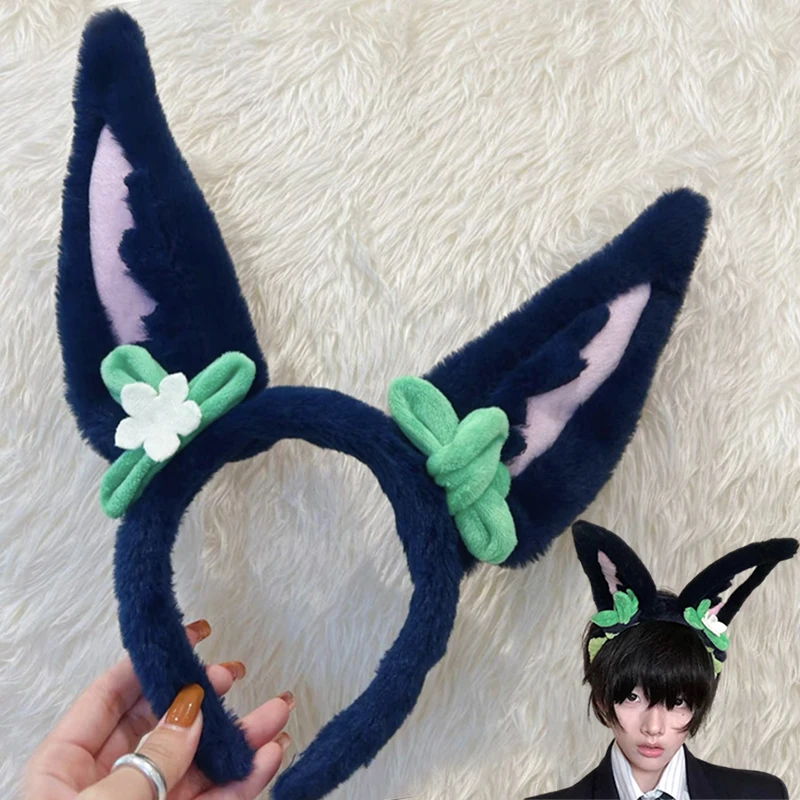 Top Trends: Game Genshin Impact Tighnari Cosplay Elastic Headband Cute Ear Hair Band Girl Hairband Headwear Accessories Gift Plush Hair Hoop Shoppable Styles