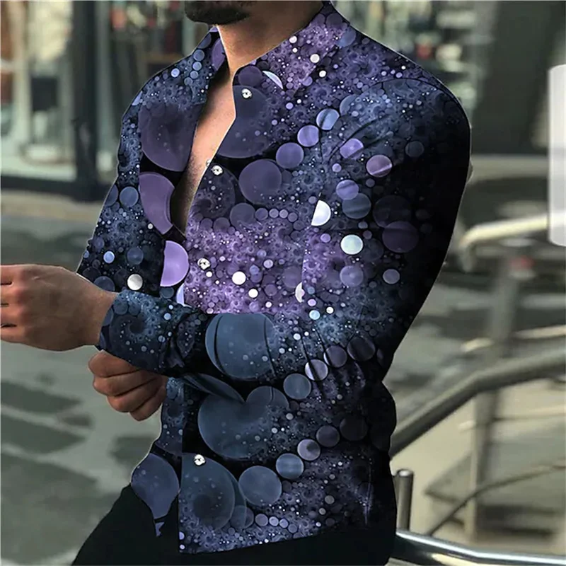 Top Trends: Fashion 2023 Summer Men's Long Sleeve Shirt Plaid Printing Single-breasted Shirt Long Sleeve Shirt Clothing Design S-6XL Shoppable Styles - Image 2