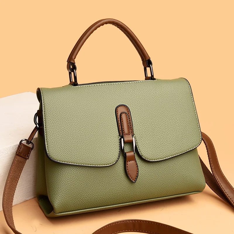 Top Trends: High Quality Leather Shoulder Bag For Women Fashionable Women's Handbag Wallet 2023 Trend Luxury Designer Flap Top-handle Tote Shoppable Styles