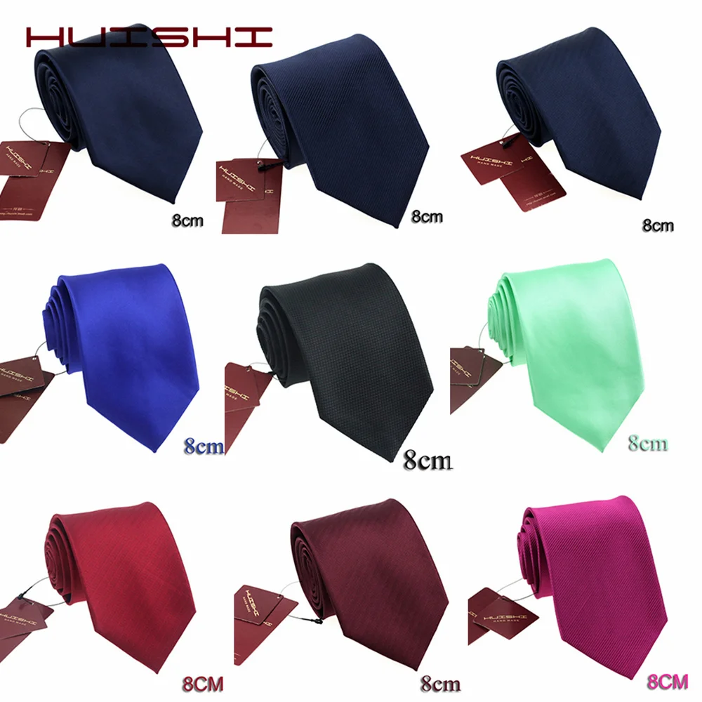 Top Trends: HUISHI 8CM 10 Style Men's Formal Waterproof Ties Business Vestidos Wedding Classic Men's Tie 6cm Jacquard Corbatas Dress Necktie Shoppable Styles - Image 6