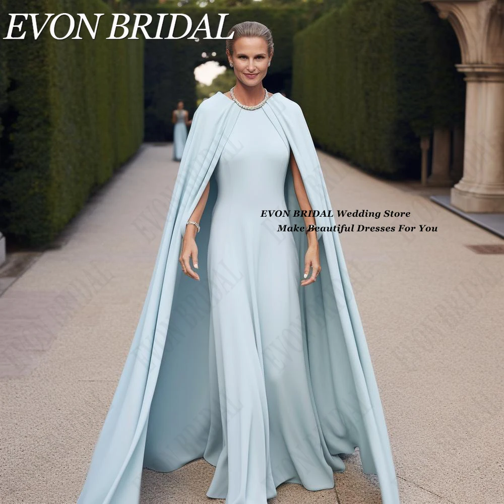 Top Trends: EVON BRIDAL Mother Of The Bridal For Wedding Shawl Sleeves Soft Satin Formal Occasion Dresses A-Line Long Evening Gowns 2024 Shoppable Styles