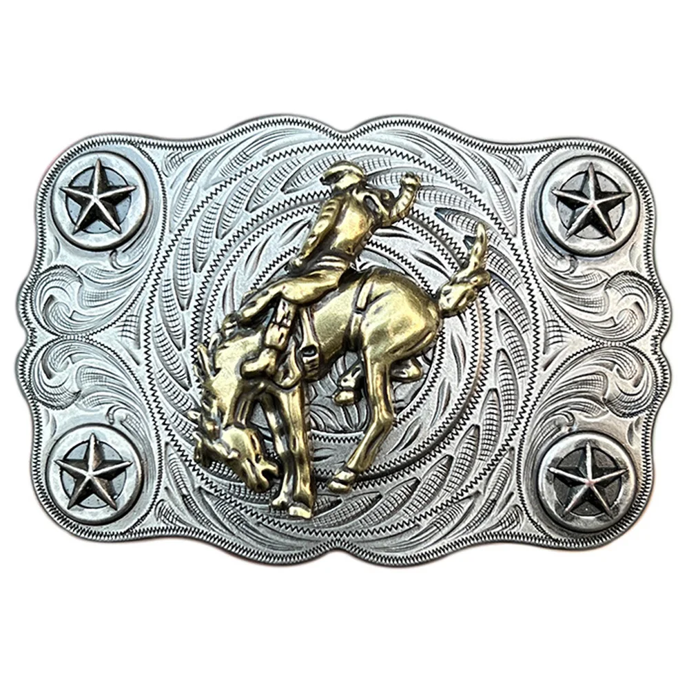 Top Trends: Cheapify Dropshipping Western Cowboys Rodeo Men Belt Buckle Horse Trainer Riding Metal Evillas Para Cinturon Hombre Shoppable Styles