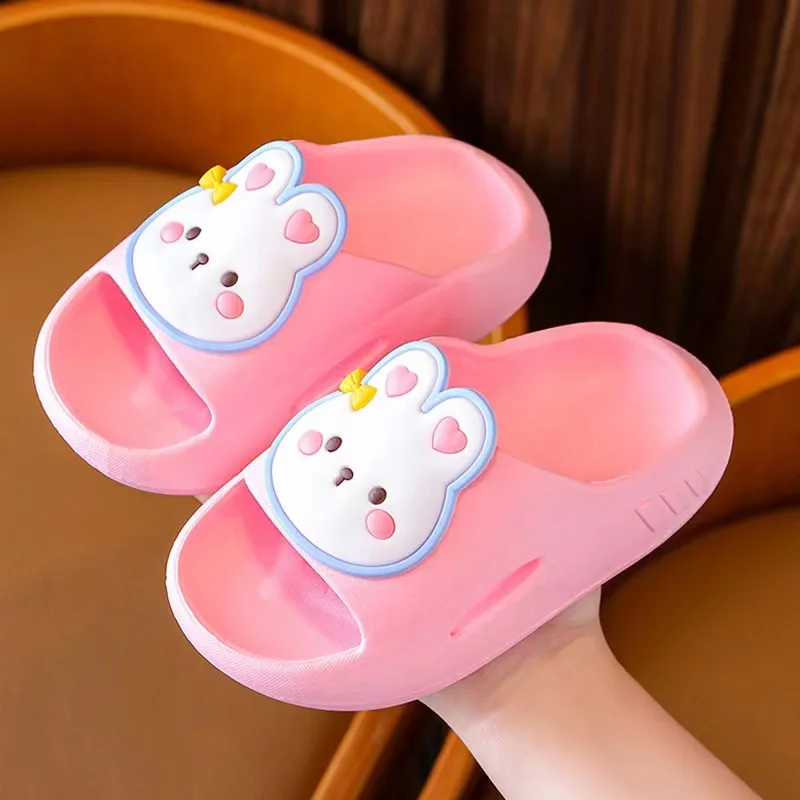 Top Trends: Summer Cute Cartoon Children's Slippers Animals Fruit Pattern Breathable Comfortable Non-slip Soft Home Boys Girls Slippers Kids Shoppable Styles